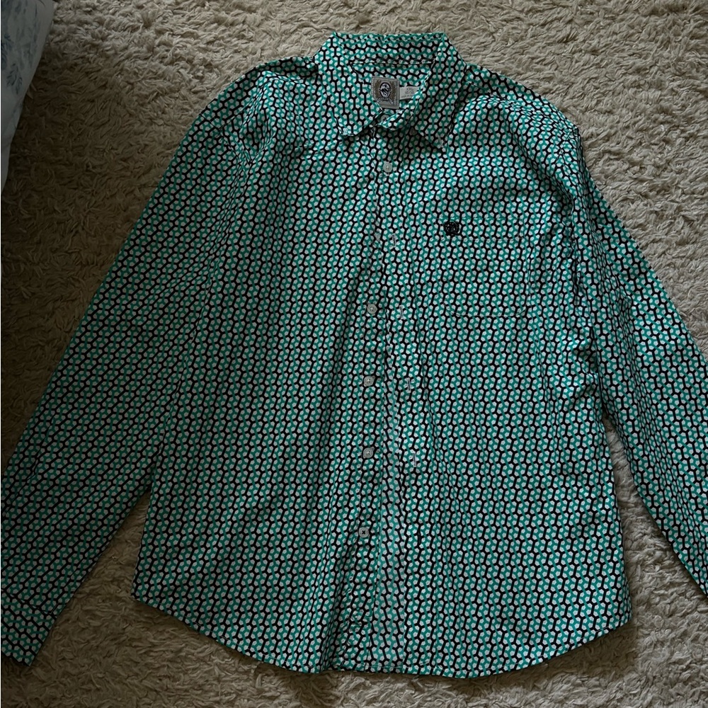 Boys cinch  Patterned Shirt